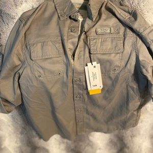 Ocean Coast Breathable Youth S Long Sleeve Button UP NEW